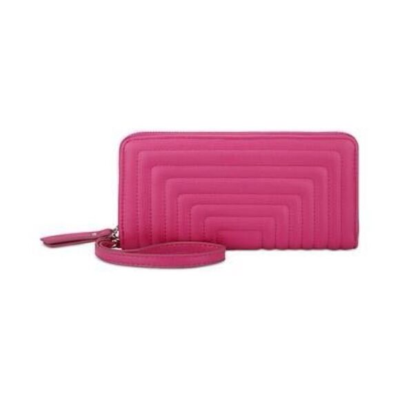 INC Hazell Zip Around Chevron Wallet, Created for Macy's - Orchid - Picture 1 of 3